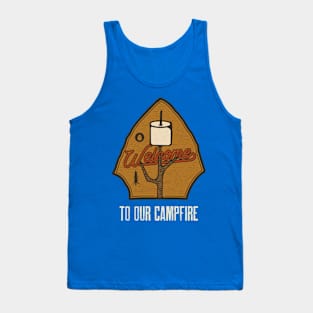 Welcome to Our Campfire / Retro Design / Camping Lovers / Vintage Design Tank Top